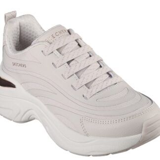 Pantofi dama Skechers bej piele ecologica