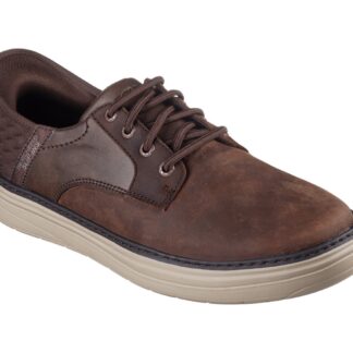 Pantofi barbati Skechers maro material sintetic