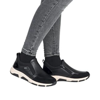 Pantofi sport dama din piele naturala Remonte D1S07-00 negru
