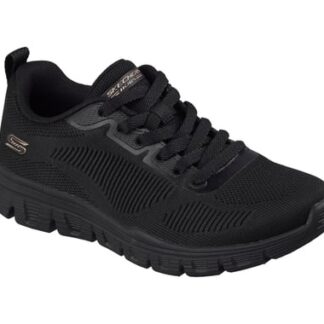 Pantofi dama Skechers negru material textil