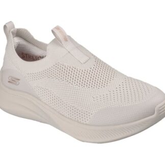 Pantofi dama Skechers alb material textil