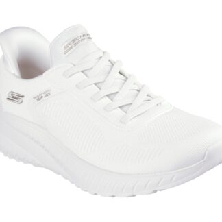Pantofi dama Skechers alb material textil