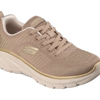 Pantofi dama Skechers taupe material textil