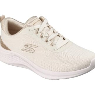 Pantofi dama Skechers auriu material textil