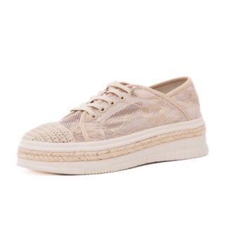 Pantofi dama PASS Collection H3DL40014 03-T din bej material textil