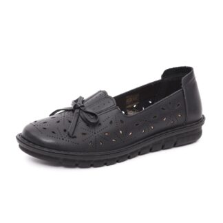 Pantofi dama casual PASS Collection X4X460002A 01-N negru piele naturala