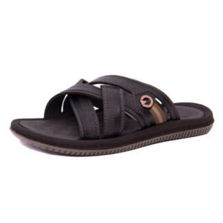 Papuci barbati Cartago 9B12317-BF014 maro piele ecologica
