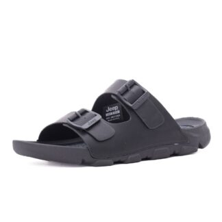 Papuci barbati JEEP JM61120A 062 negru piele naturala