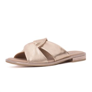 Papuci dama Caprice auriu piele naturala 9-27100-42 959