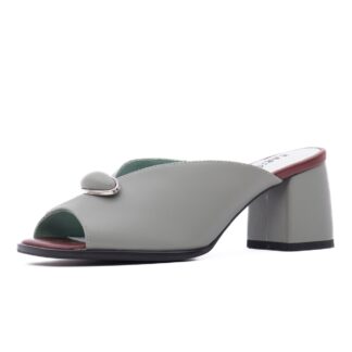 Papuci dama KARISMA 7QXS80007C 06-N verde piele naturala