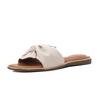 Papuci dama PASS Collection 1WHD2506-01 bej piele naturala