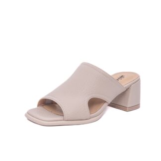 Papuci dama PASS Collection 7QXS60022D 52-N bej piele naturala