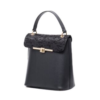 Poseta eleganta piele naturala Zea M215 negru