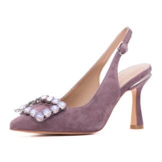 Saboti dama ALMA EN PENA mov piele intoarsa V262004 SUEDE LAVENDER