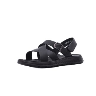 Sandale barbati Otter 28Z580018A 01-N negru piele naturala