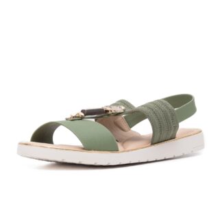 Sandale dama PASS Collection IZ7175 verde piele naturala