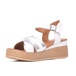Sandale dama casual PASS Collection J9-N multicolor piele naturala