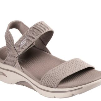 Sandale dama Skechers taupe material textil