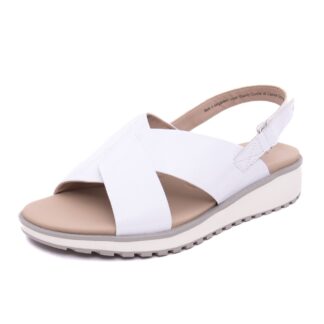 Sandale dama Caprice alb piele ecologica 9-28703-42 122