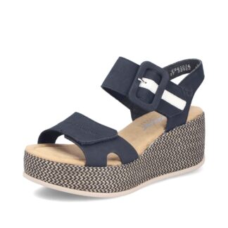 Sandale dama Rieker bleumarin piele ecologica