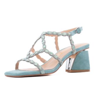 Sandale dama ALMA EN PENA verde piele intoarsa V263004 SUEDE JADE