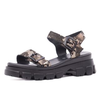 Sandale dama KARISMA V4VA60002C O7-I negru piele intoarsa