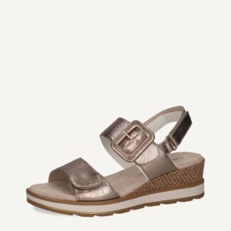 Sandale dama Caprice taupe piele naturala 9-28753-42 341