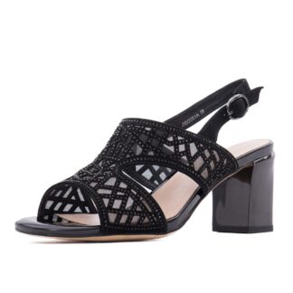Sandale dama Epica JIJI60051A 01-I negru piele intoarsa