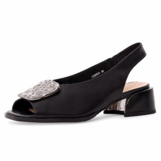 Sandale dama KARISMA JYJY80005A 01-N negru piele naturala