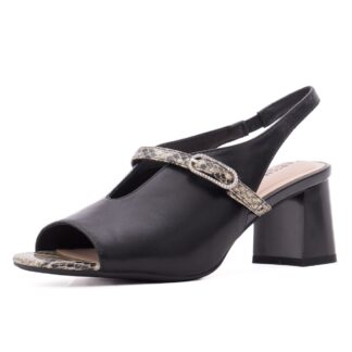 Sandale dama KARISMA JYJY80025A 01-N negru piele naturala
