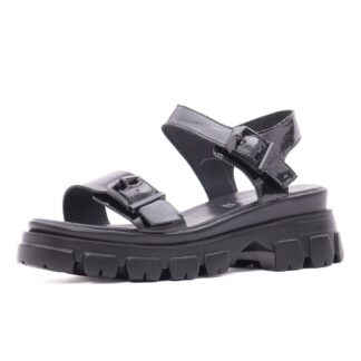 Sandale dama KARISMA V4VA60002A 01-L negru piele lacuita