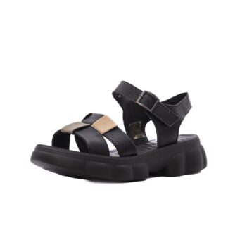Sandale dama PASS Collection J9J980009A 01-N negru piele naturala