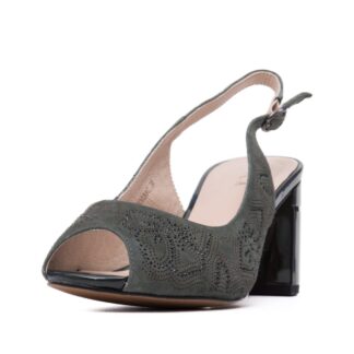 Sandale dama elegant Epica JIJI20039C 40-I olive piele intoarsa