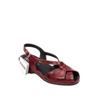 Sandale dama casual Suave SU0065T 23-N bordo piele naturala