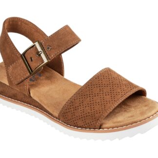 Sandale dama Skechers maro material textil