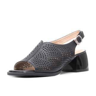 Sandale dama KARISMA H3DL40010A 01-N negru piele naturala