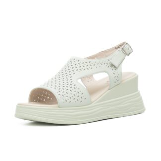 Sandale dama PASS Collection W1W140017B B1-N olive piele naturala