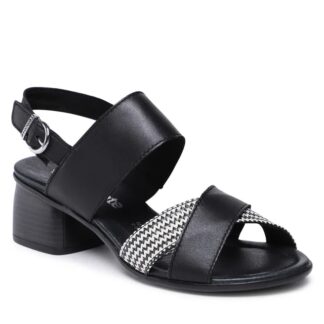 Sandale dama casual Remonte negru piele naturala R8767-00