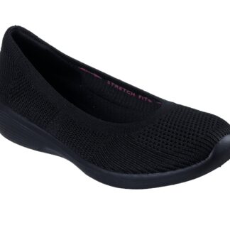 Pantofi dama Skechers negru material textil
