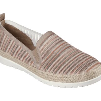 Pantofi dama Skechers taupe material textil