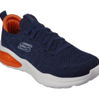 Adidasi barbati sport Skechers bleumarin/orange material textil