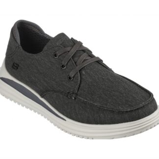 Adidasi barbati sport Skechers negru material textil