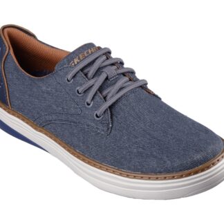 Adidasi barbati Skechers bleumarin material textil