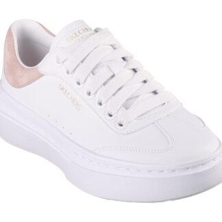 Adidasi dama Skechers alb piele ecologica