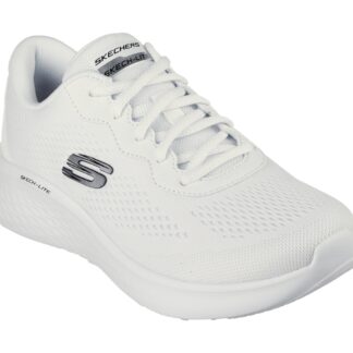 Adidasi dama Skechers alb material textil