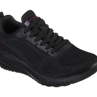 Adidasi dama sneakers Skechers negru material textil