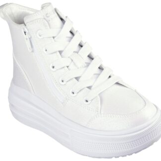 Incaltaminte copii Skechers alb piele ecologica