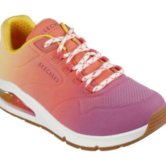 Adidasi dama sport Skechers multicolor piele ecologica