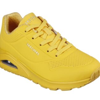Adidasi dama sport Skechers galben material textil