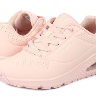 Adidasi dama Skechers roz material sintetic